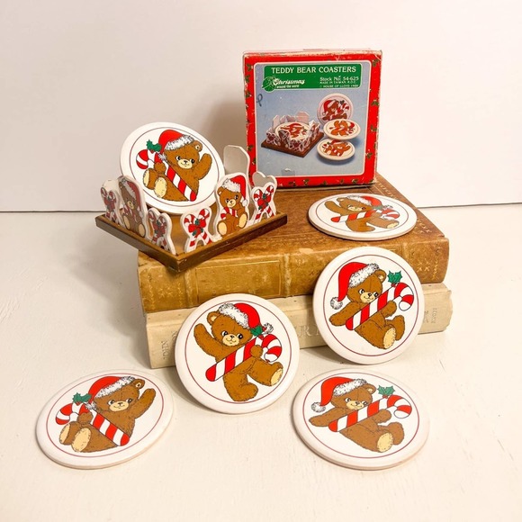 House of Lloyd 1988 Teddy Bear Coasters - Picture 1 of 4